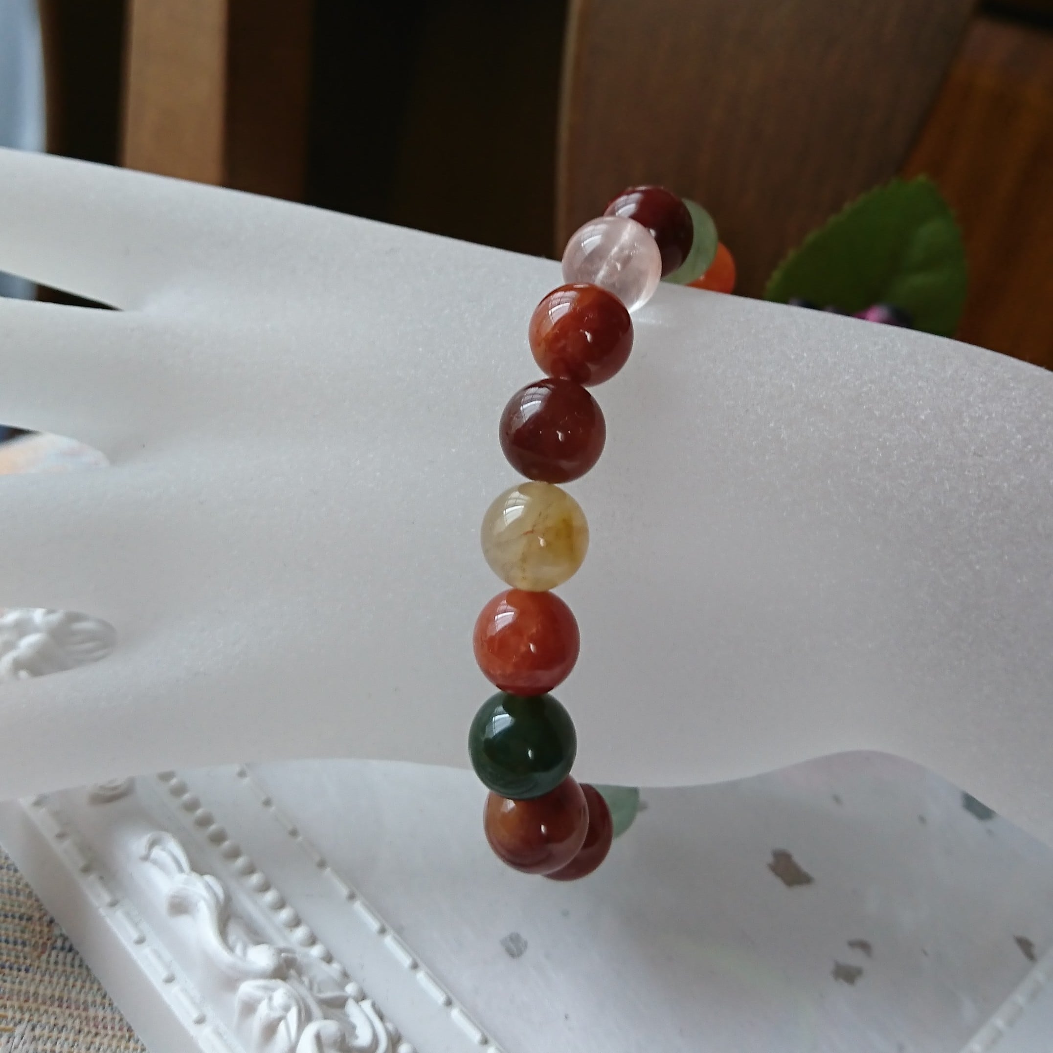 実りの秋のミックスルチルブレスレット | luna&lapin