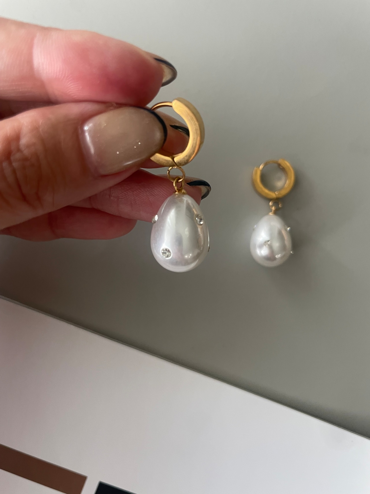 milky teardrop pierce