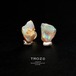 【056 Opal Fest 2022】 エチオピアンオパール 鉱物原石 K18(18金)ピアス 天然石 アクセサリー (No.2741)