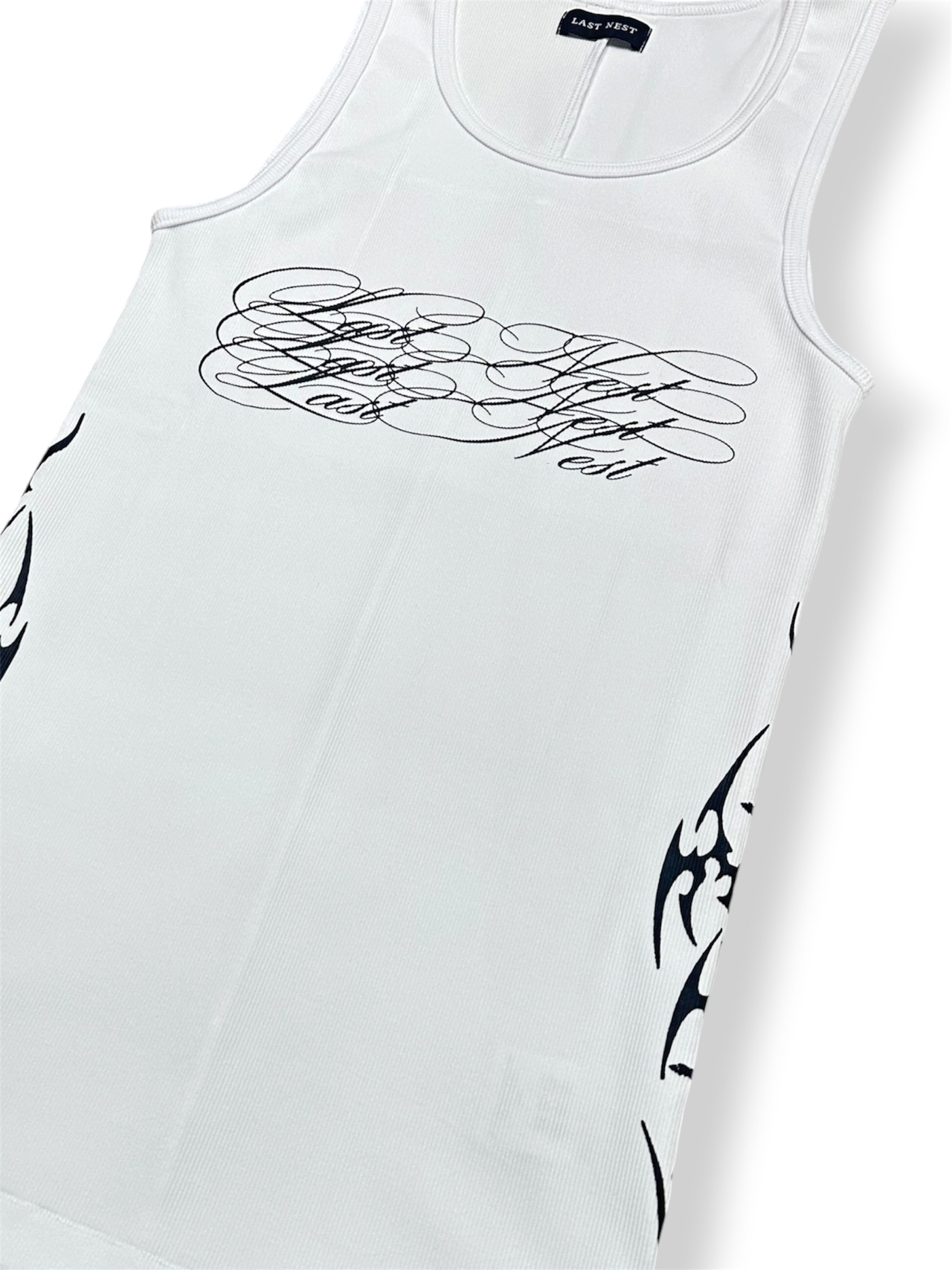 LAST NEST / tribal tank-top white