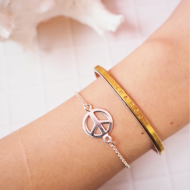 Peace Silver Chain Bracelet《SILVER925》18380431