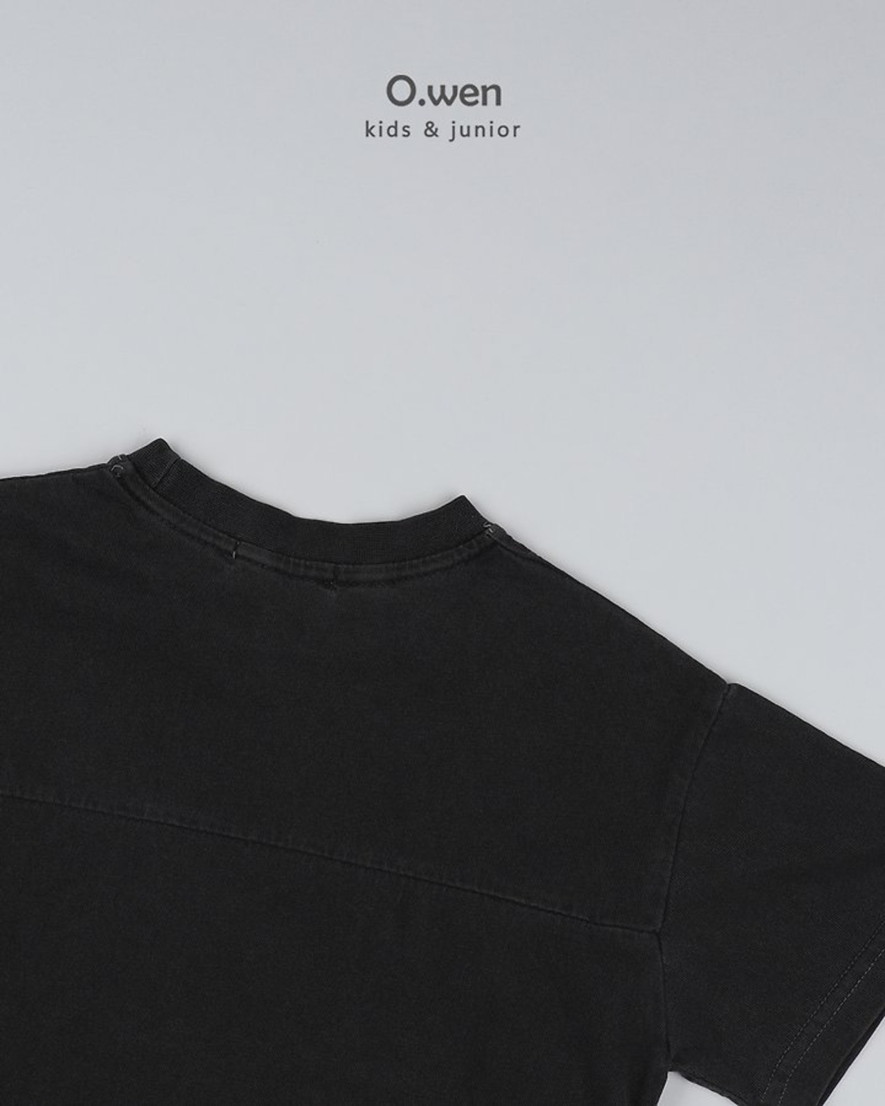 [O.wen] Cut-out pigment Short sleeve T-shirt (adult) / [오웬] 절개피그먼트반팔티 (adult)