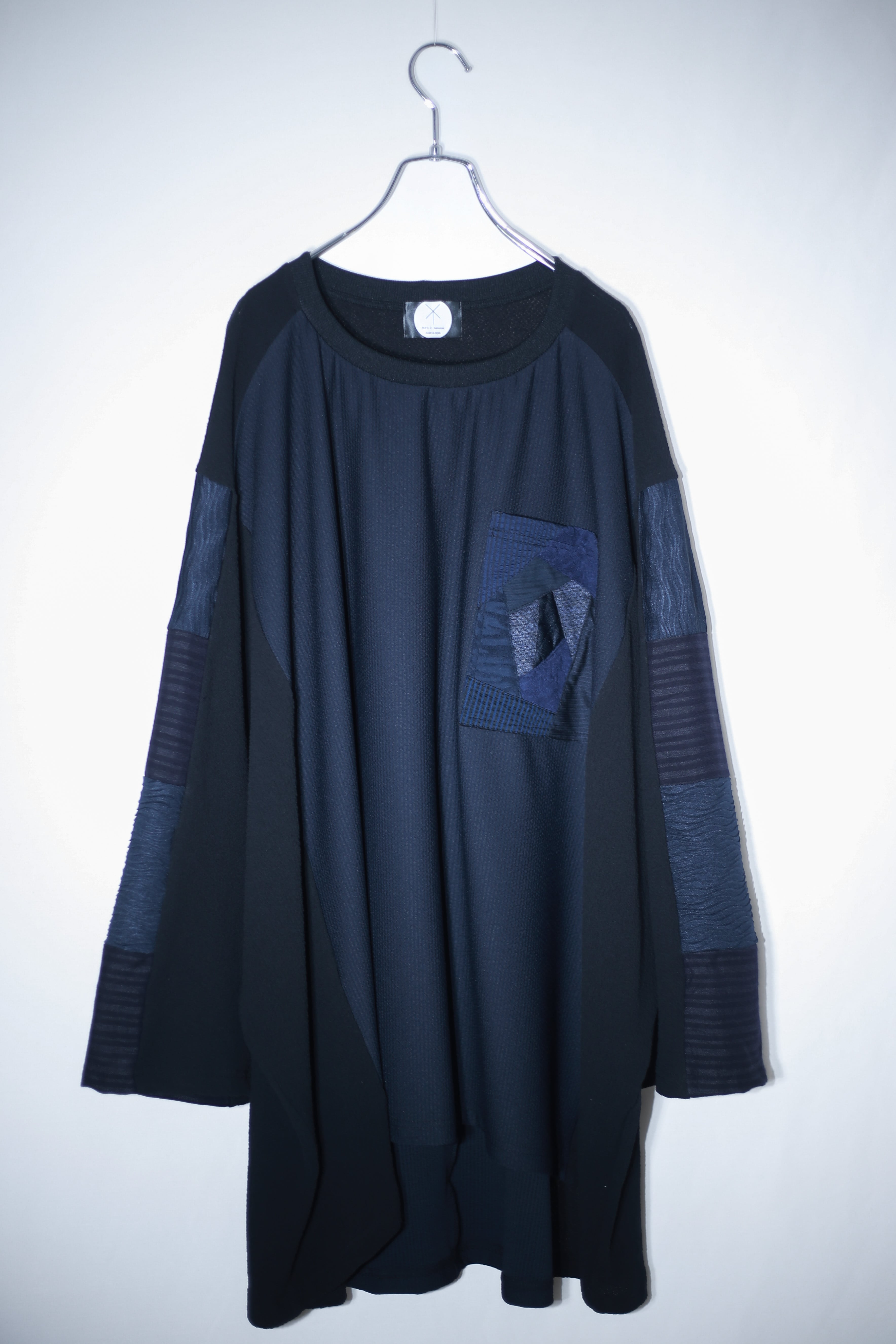 Wide-T-shirts Pkt (black)
