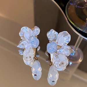 flower shell design earrings m0161