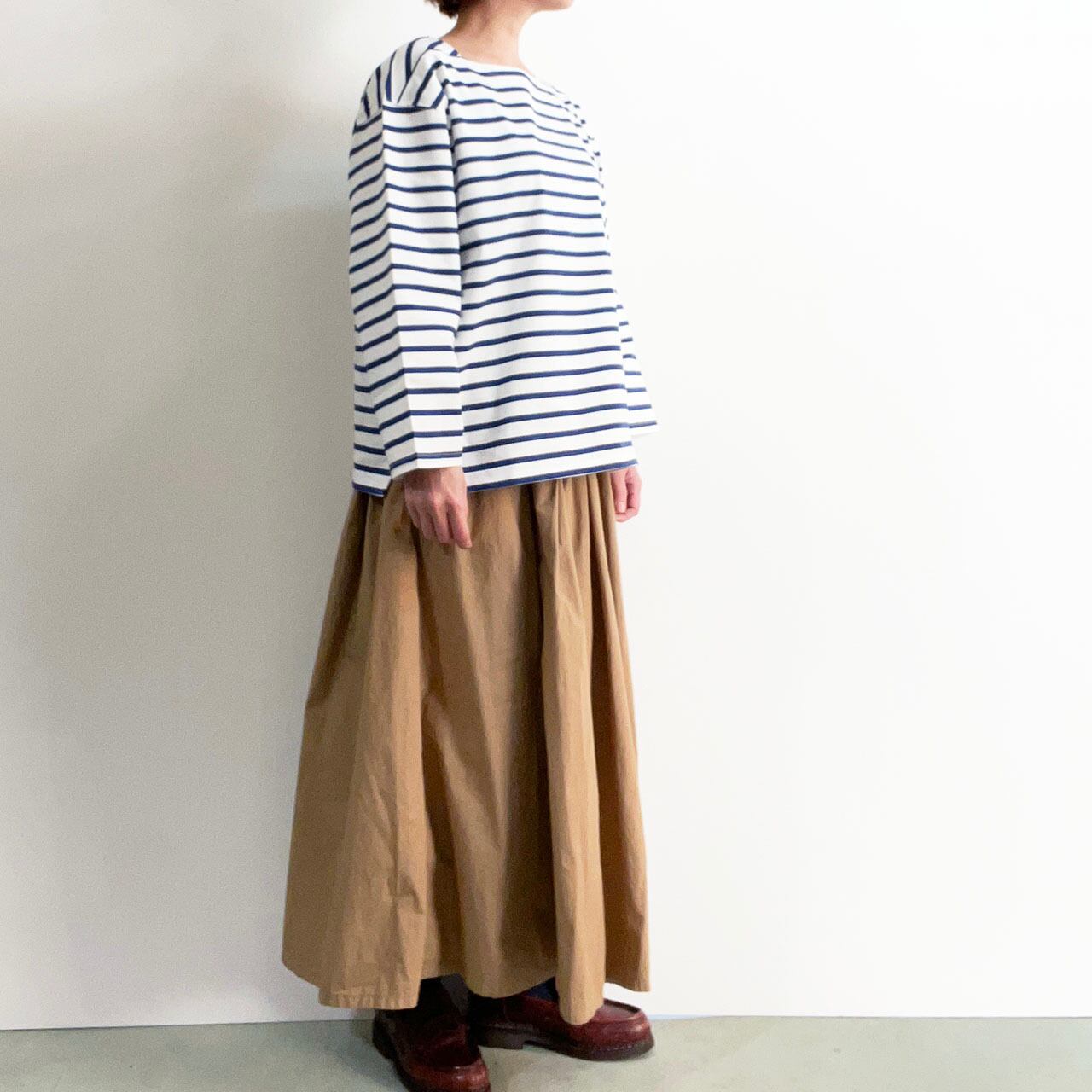COMM.ARCH. コム・アーチ OG COTTON SQUARE NECK BORDERS オーガニック
