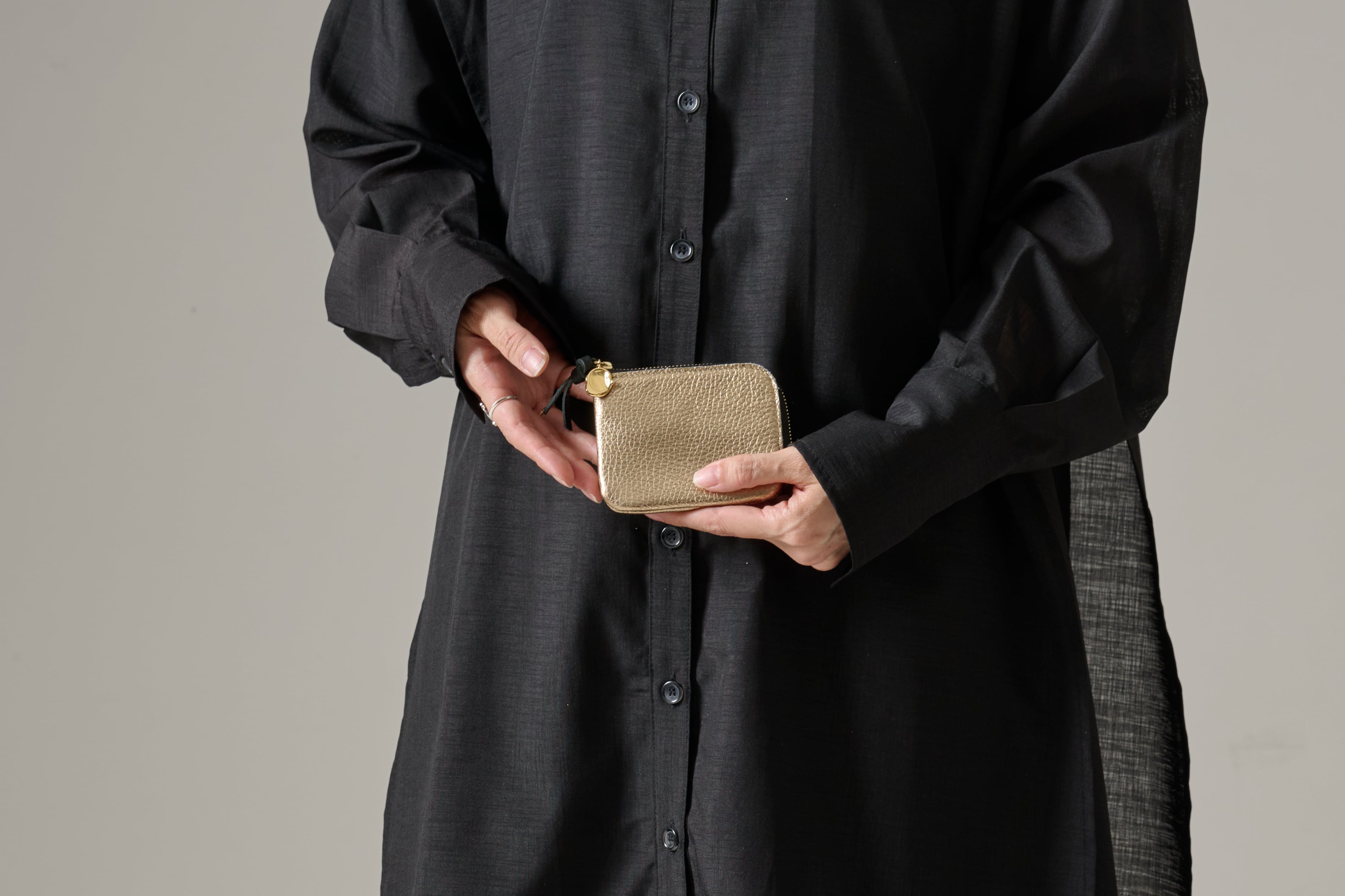 MUJI : keycase.(GOLD)