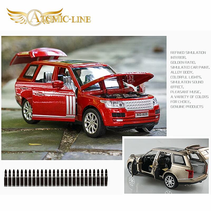 LAND ROVER レンジローバー 1/32 ミニカー 全4色 ライト点灯 サウンド LAND ROVER レンジローバー 1/32 ミニカー 全4色 ライト点灯 サウンド