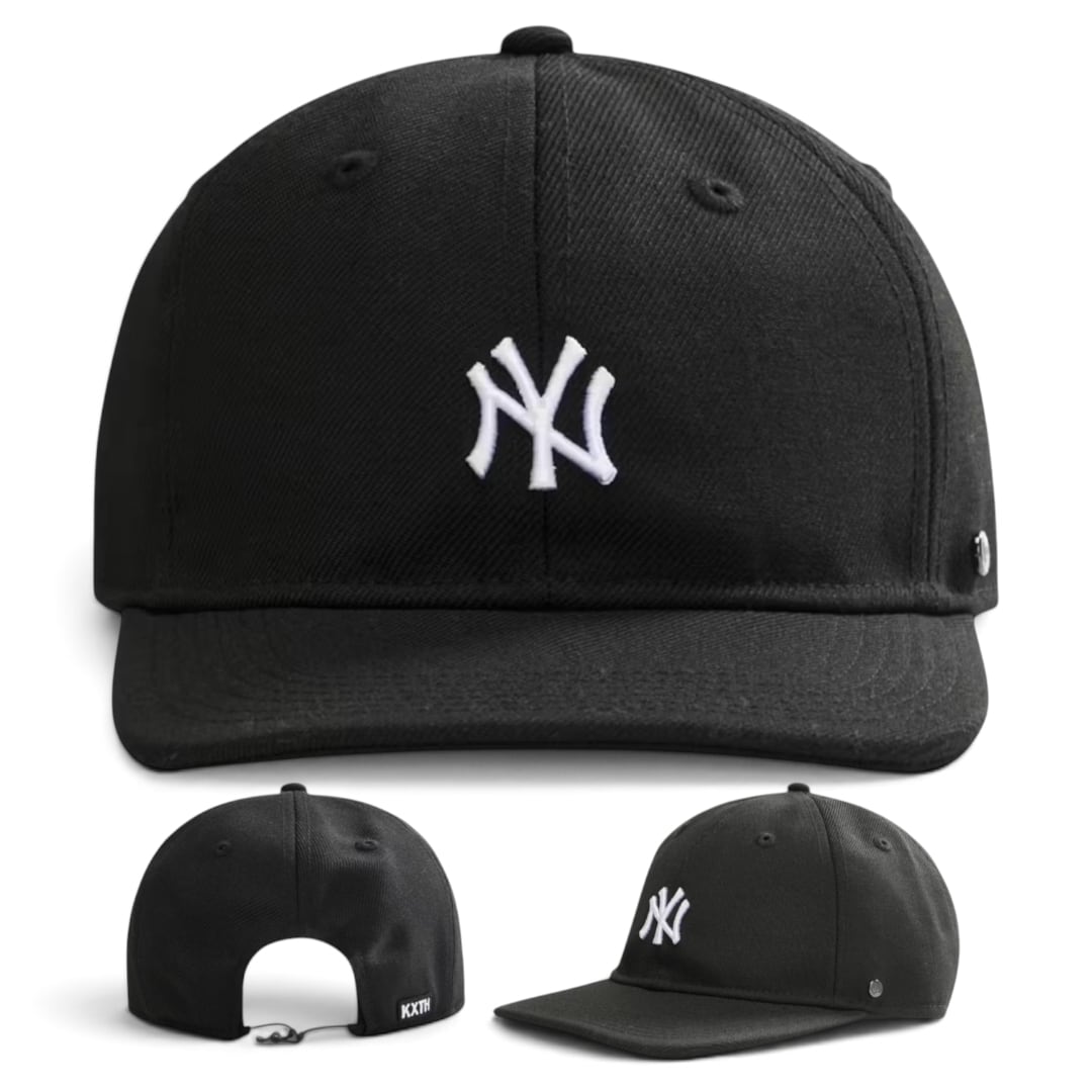 KITH x NEW ERA NEWYORK YANKEES SMALL LOGO WOOL CAP BLACK | MOOD