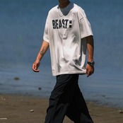 ウォッシュプリント半袖 Tシャツ A4260