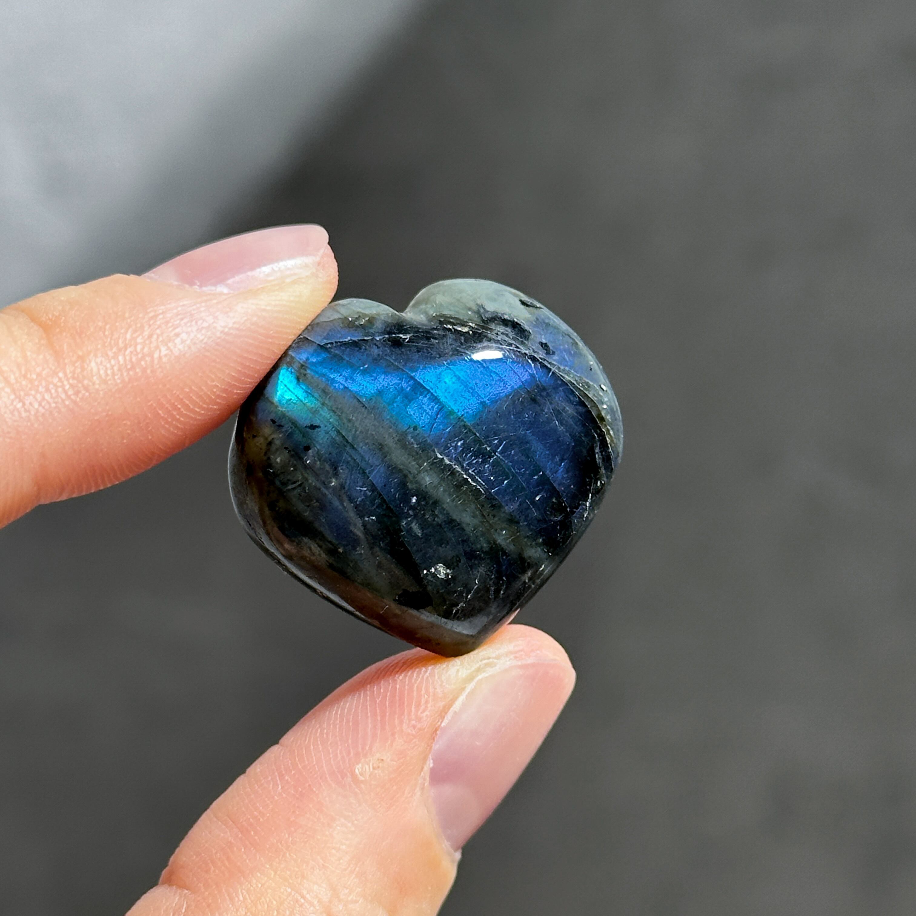 ラブラドライト ハート 76◇ Labradorite ◇天然石・鉱物・パワーストーン
