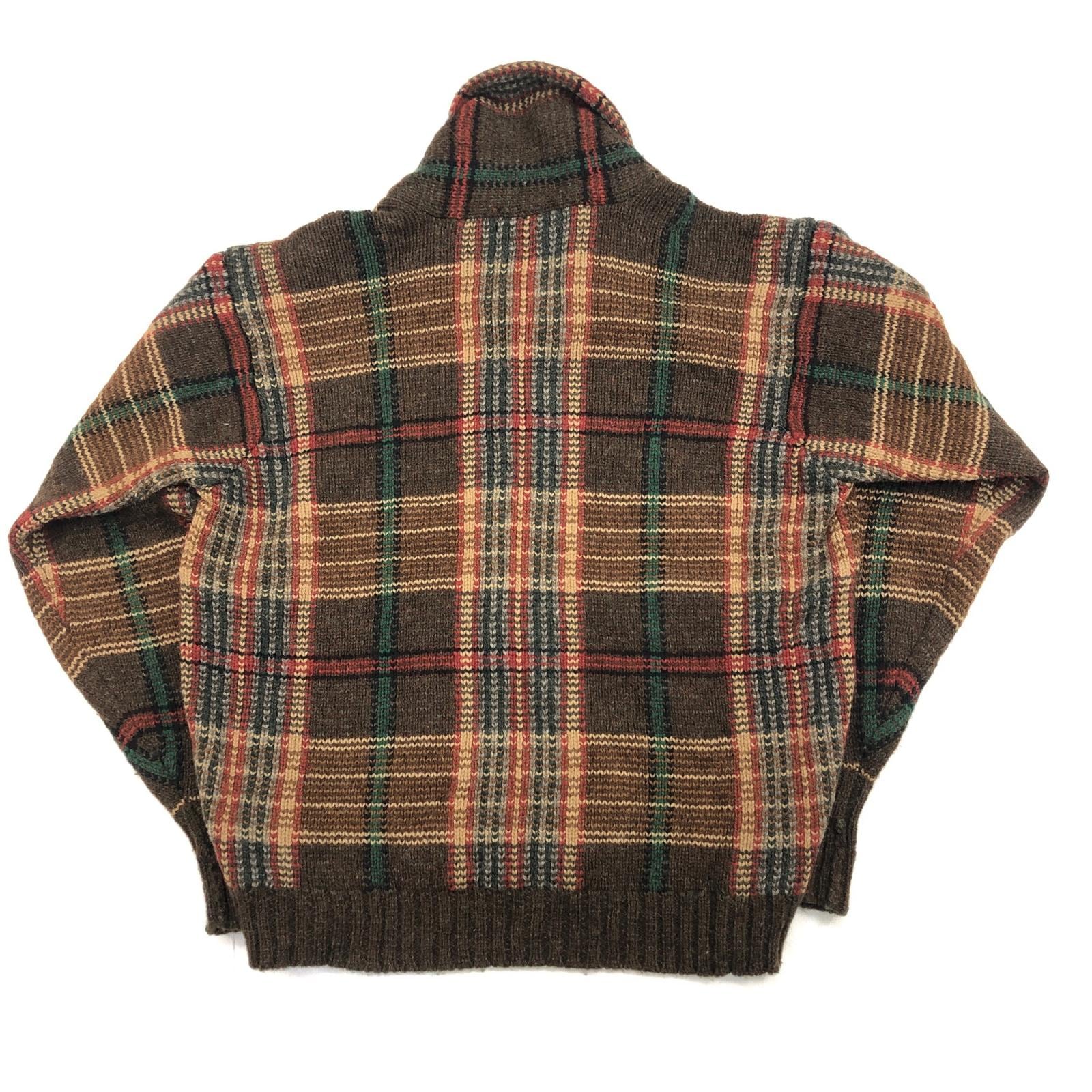 90s Ralph Laurenラルフローレン ショールカラー カーディガン 