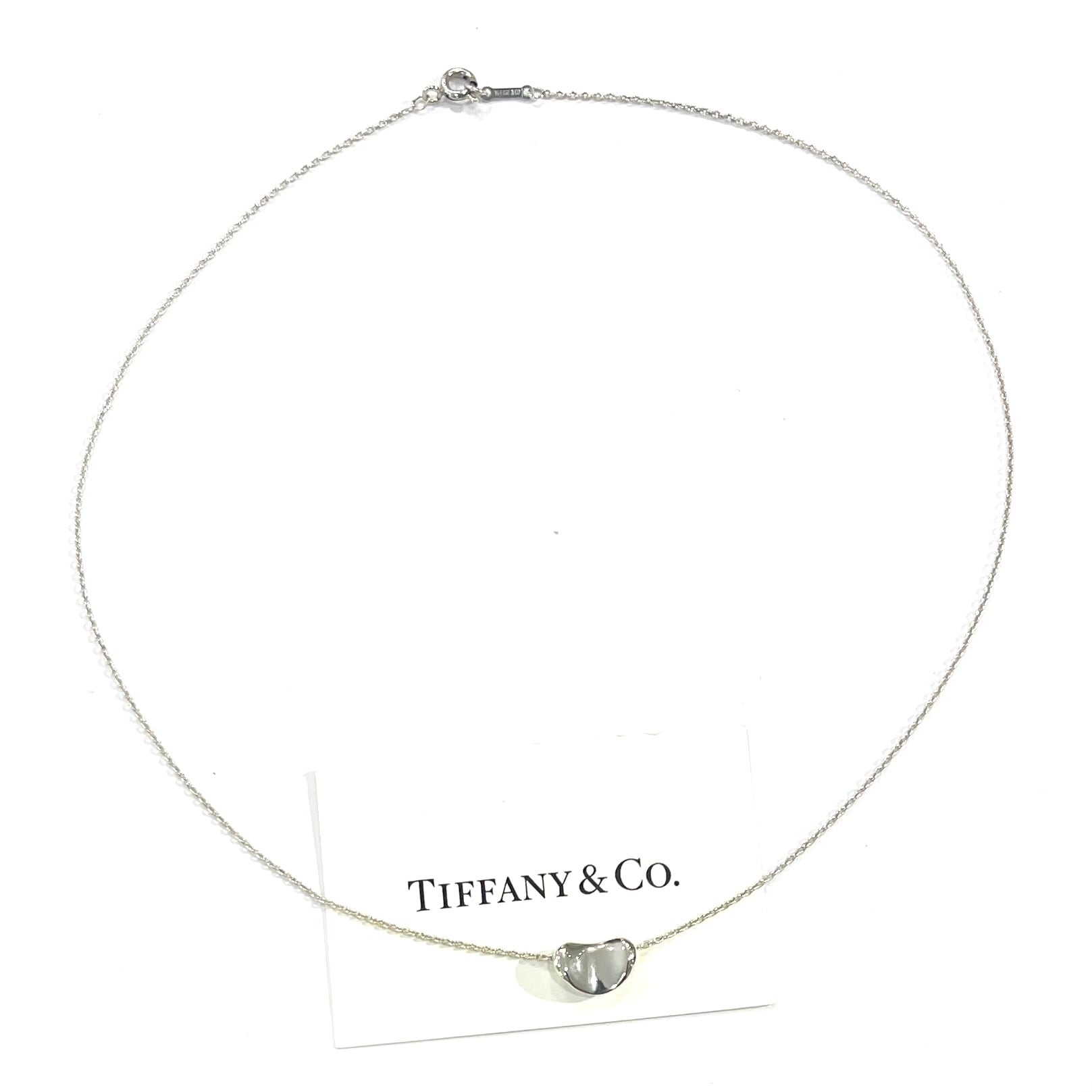 ティファニー Elsa Peretti ネックレス サークルプレート ミニ TIFFANY&CO.】2769 幸福ミニビーン ネックレス／Elsa Peretti／自然美