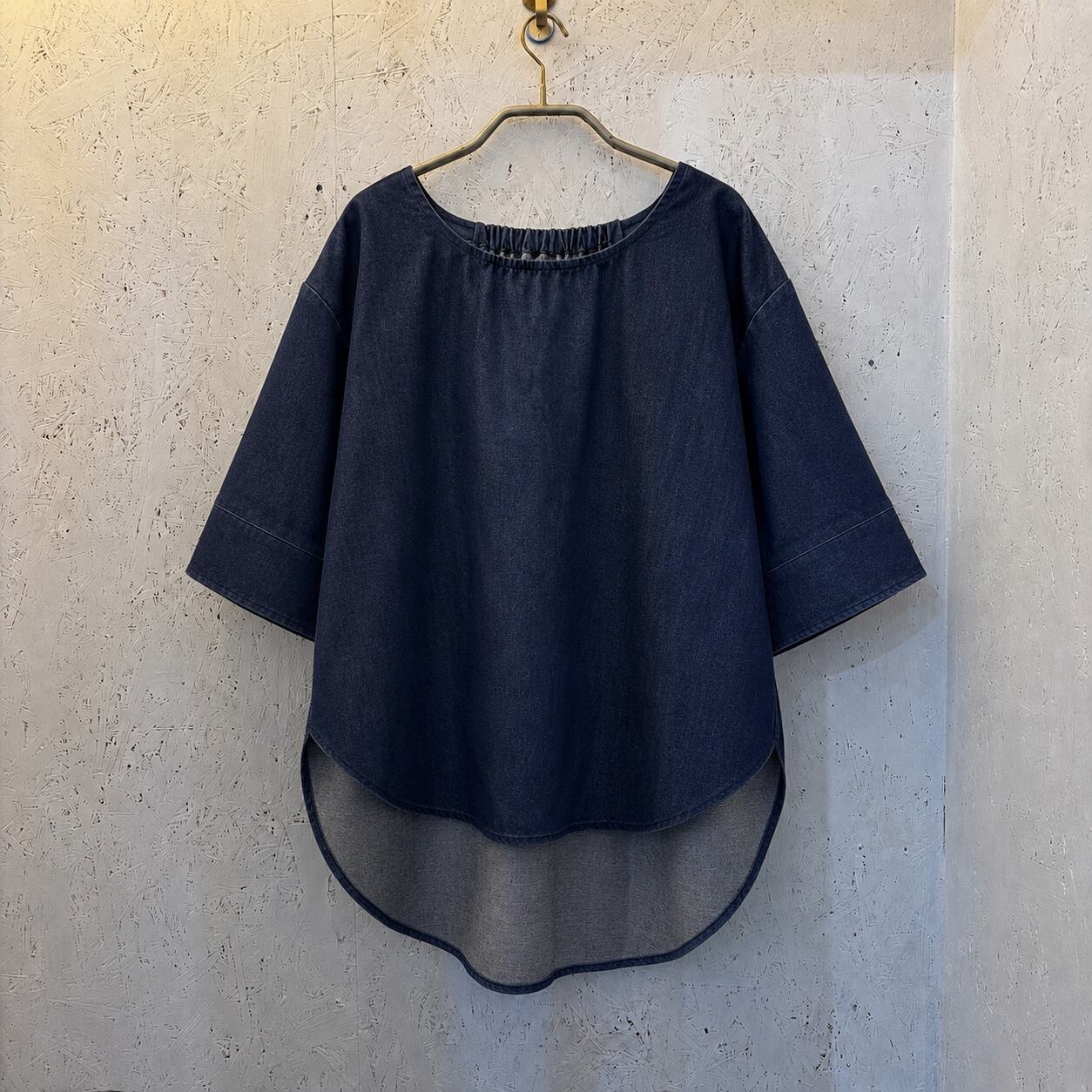 【Shirt Denim / T-Blouse】 Indigo