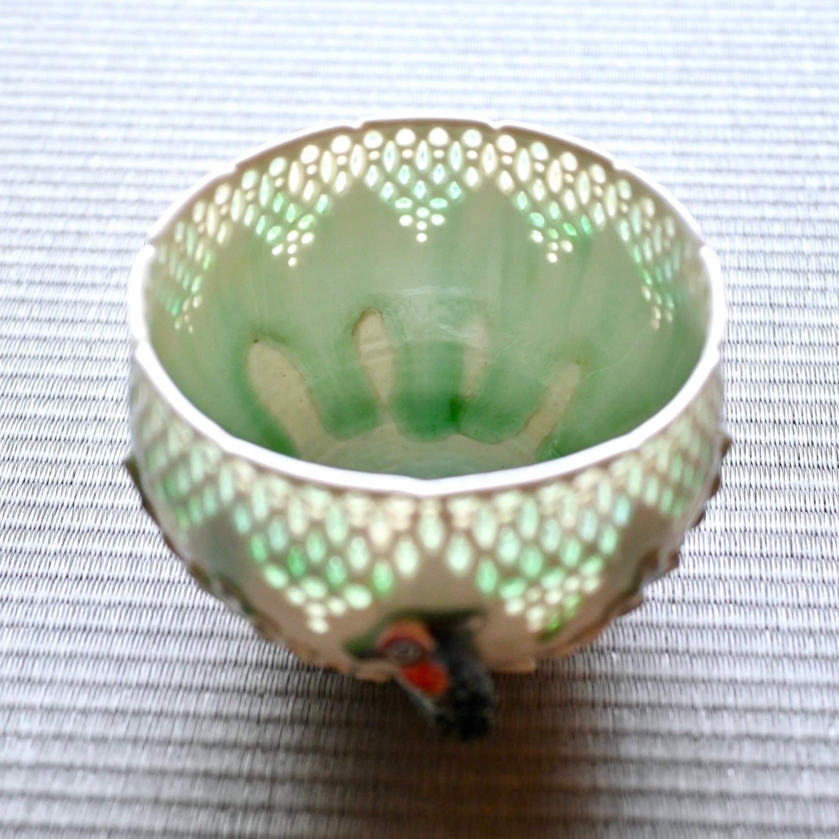 07.キラメキキジ抹茶椀 | 陶工房 みかガマ ＊ のぐちみか