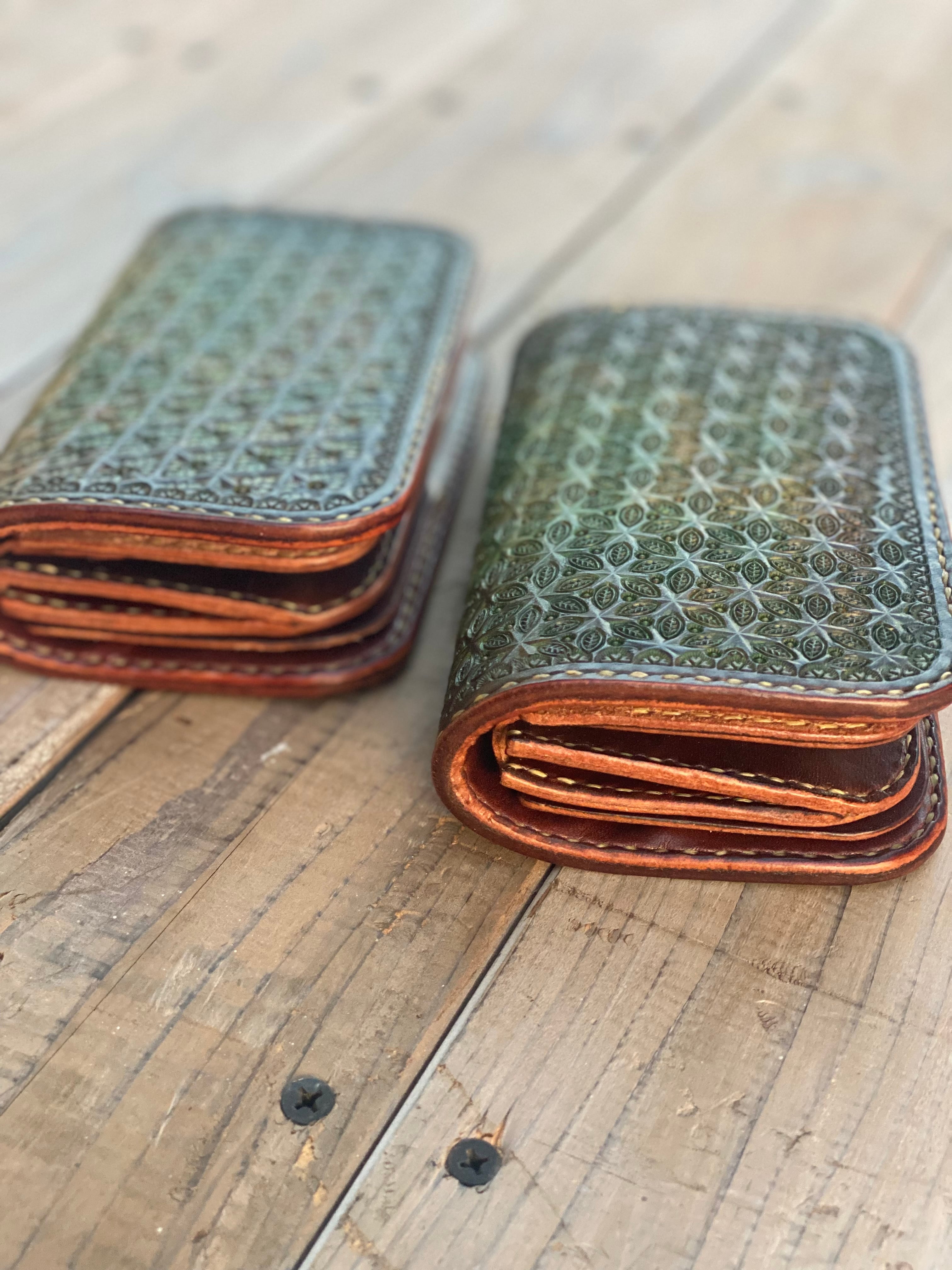 ミドルウォレット マトリクスLジップミドルウォレット | Leather Craft Chaos13