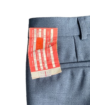 Vintage w35 flare slacks pants -Gray-