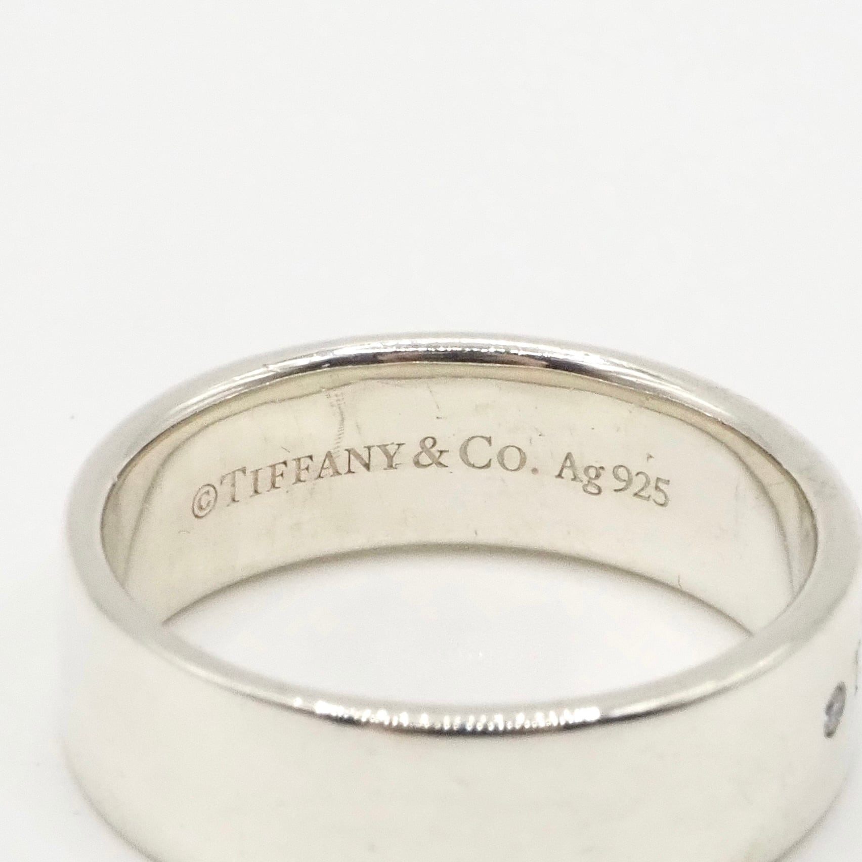 Tiffany & Co. 925シルバーリング　13号〜14号？内径1.7mm Tiffany&Co. 約13号 リターントゥティファニー ダイヤ リング シルバー