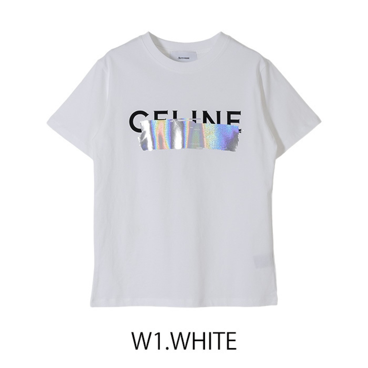 ミカーレミカーレ MICALLEMICALLE  箔ペンキ_T-SHIRTCEL