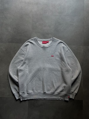 Supreme スモールボックスロゴ クルーネックスウェット グレー カナダ製 M