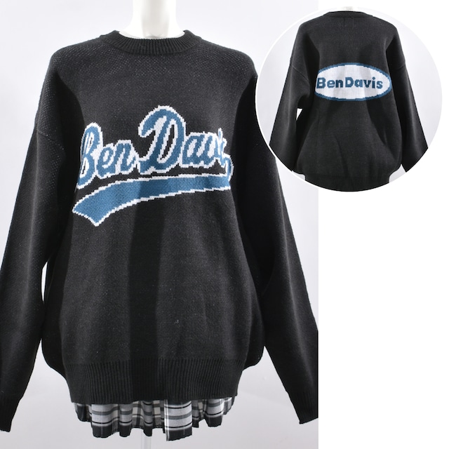 【70%OFF】BEN DAVIS★TWO SIDE ロゴニット