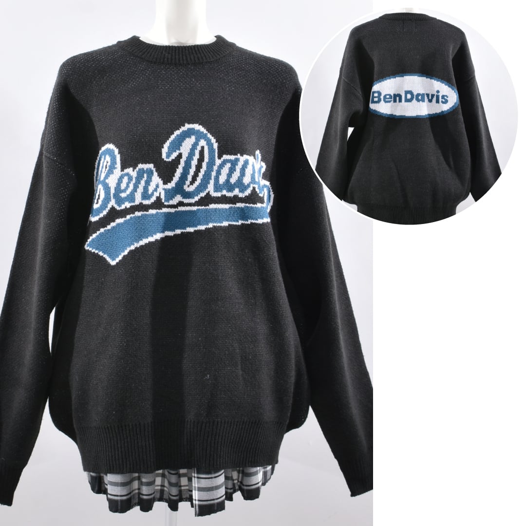 【70%OFF】BEN DAVIS★TWO SIDE ロゴニット