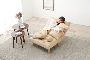 ワイド座面 リクライニングソファ