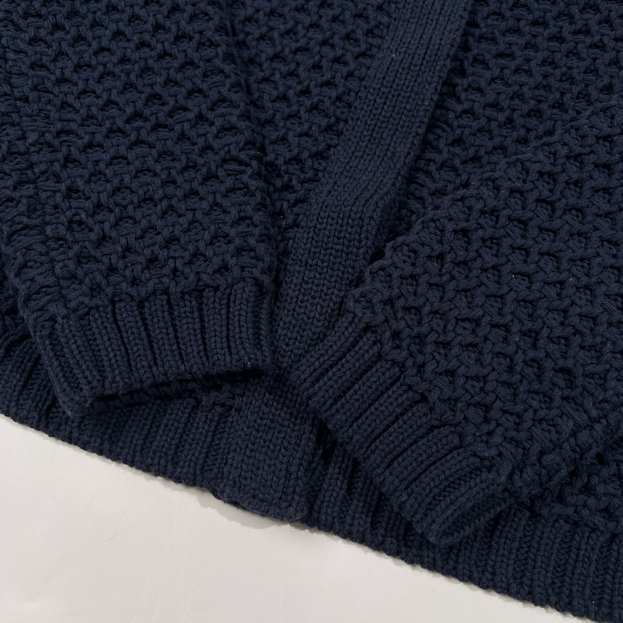 MAX&Co マックスアンドコー コットンニット カーディガン ジャケット サイズ M /ネイビー/レディース