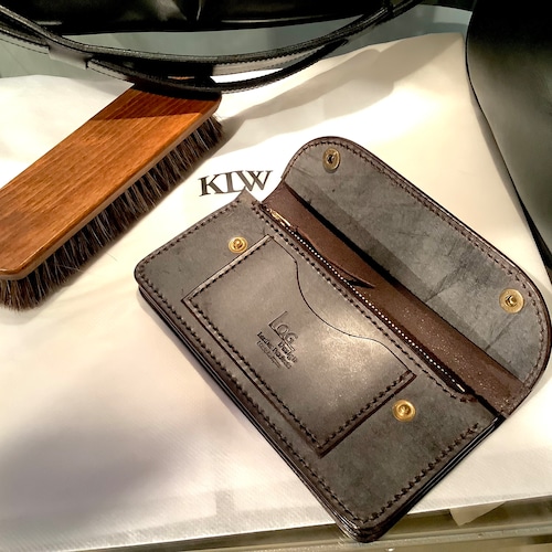 　KLW  LW-03-DB-BRI Tracker Wallet（高級ブライドルレザー）Long Wallet hand sewing