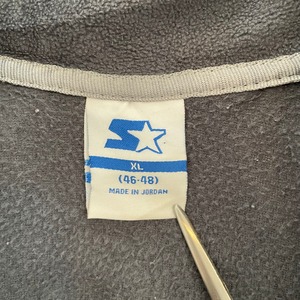 【STATER】ハーフジップ フリースジャケット 刺繍ロゴ スターター XL アメリカ古着