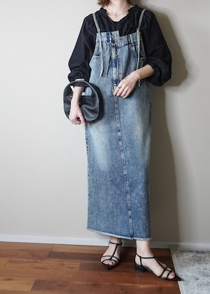 リメイク　デニムジャンパースカート