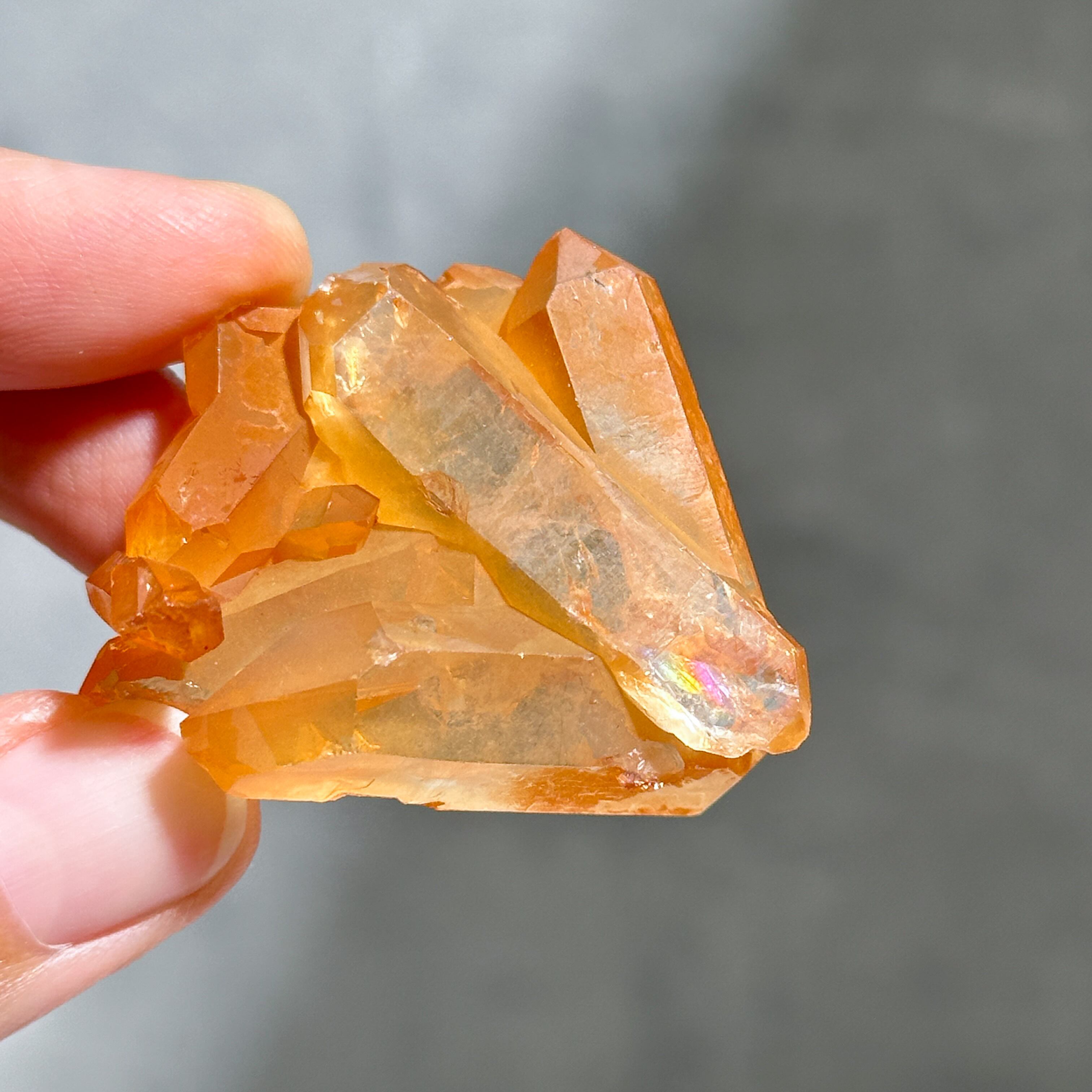 ミナスジェライス産タンジェリンクォーツ クラスター21◇ Tangerine