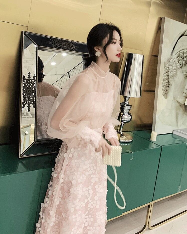 美品✨カラルス パーティードレス L ワンピース 黒 ブラック 前開き