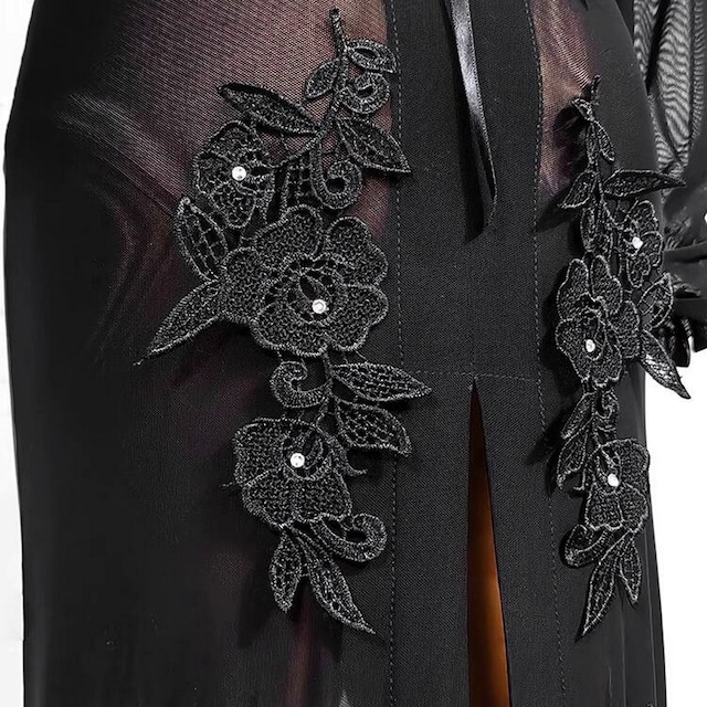 ミスティック・ノワール ロングラテンドレス ds0794