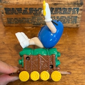 M&M's クリスマス・トレイン・トッパー サーカストレイン 列車 機関車 ブルー ミールトイ エムアンドエムズ MU-287
