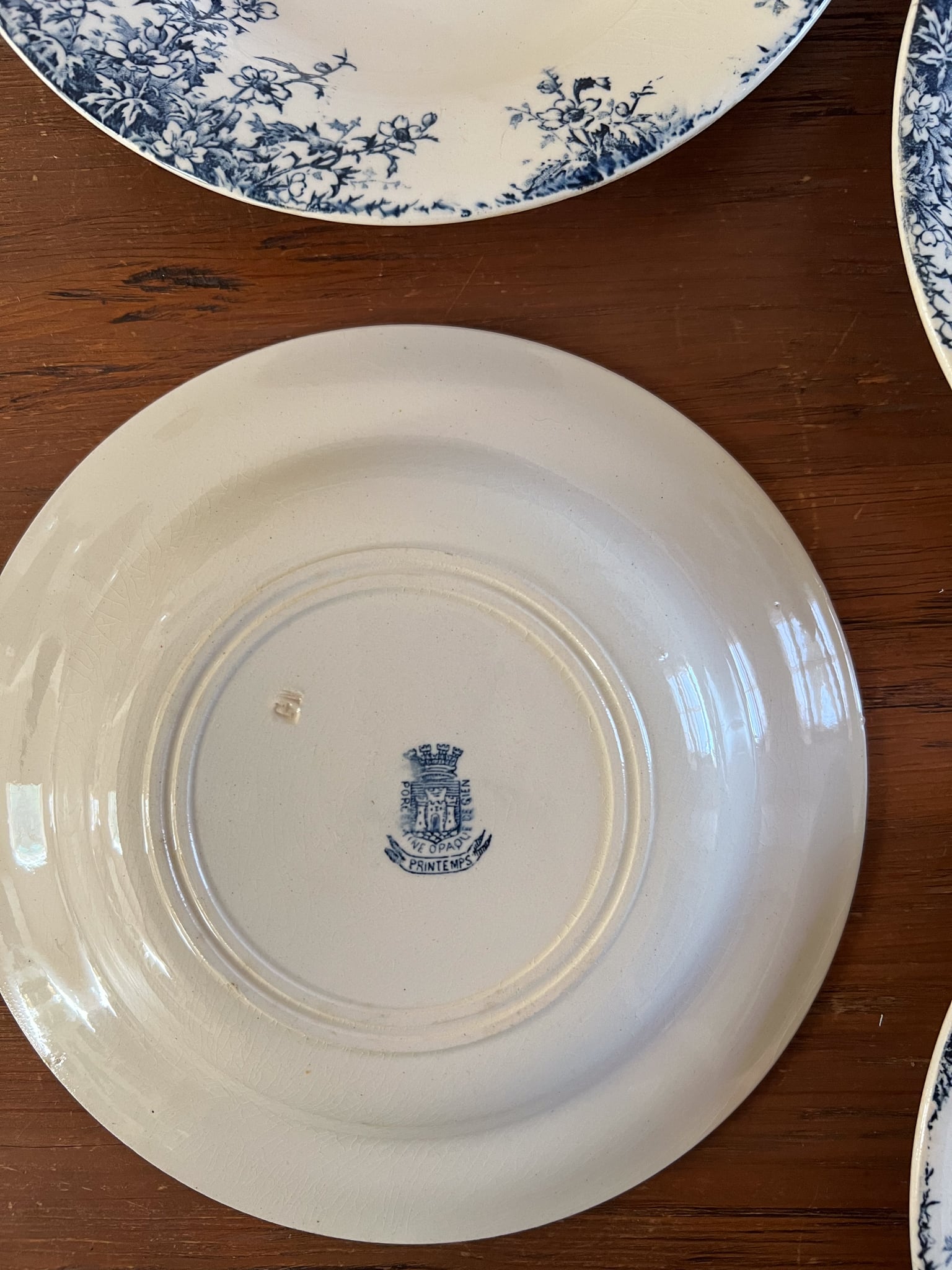 人気のジアン スープ皿 アンティークプレート フランスアンティークA〜C