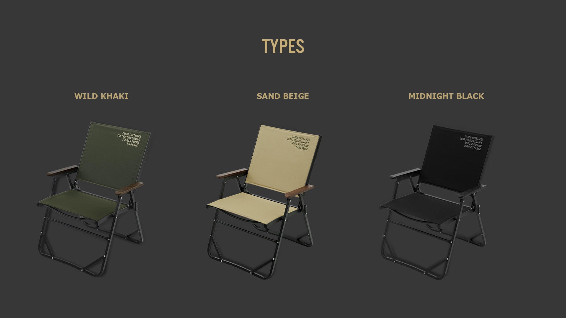 CARGO CONTAINER COSY FOLDING CHAIR L｜コージーフォールディング