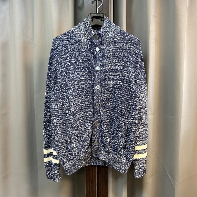ZANOZE "CHITO" COTTON/LINEN KNIT CARDIGAN《48》