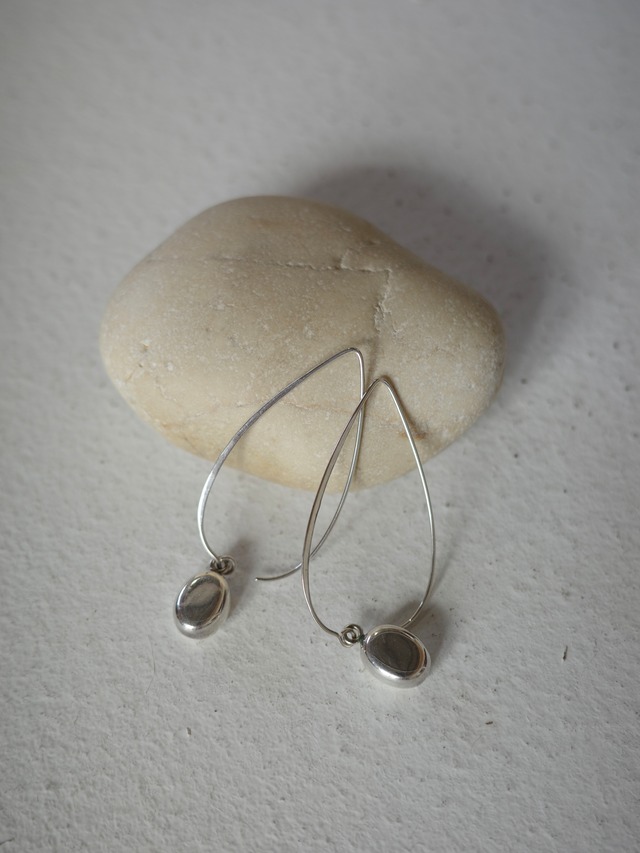 <vintage silver925>big hook beans pierce