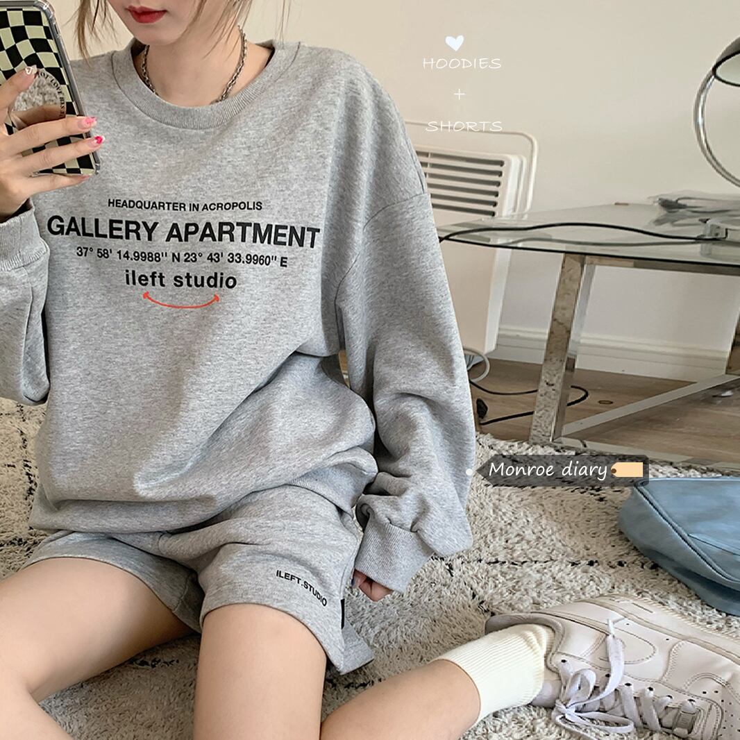 スタイルスタンダードカジュアルオータムセーター ショーツ レトロ 秋物 ブルマー モンロー13776218935