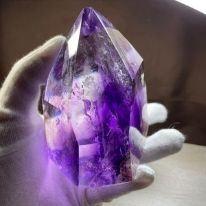 プレミアム・超透明☆美エレスチャルアメジストポイント