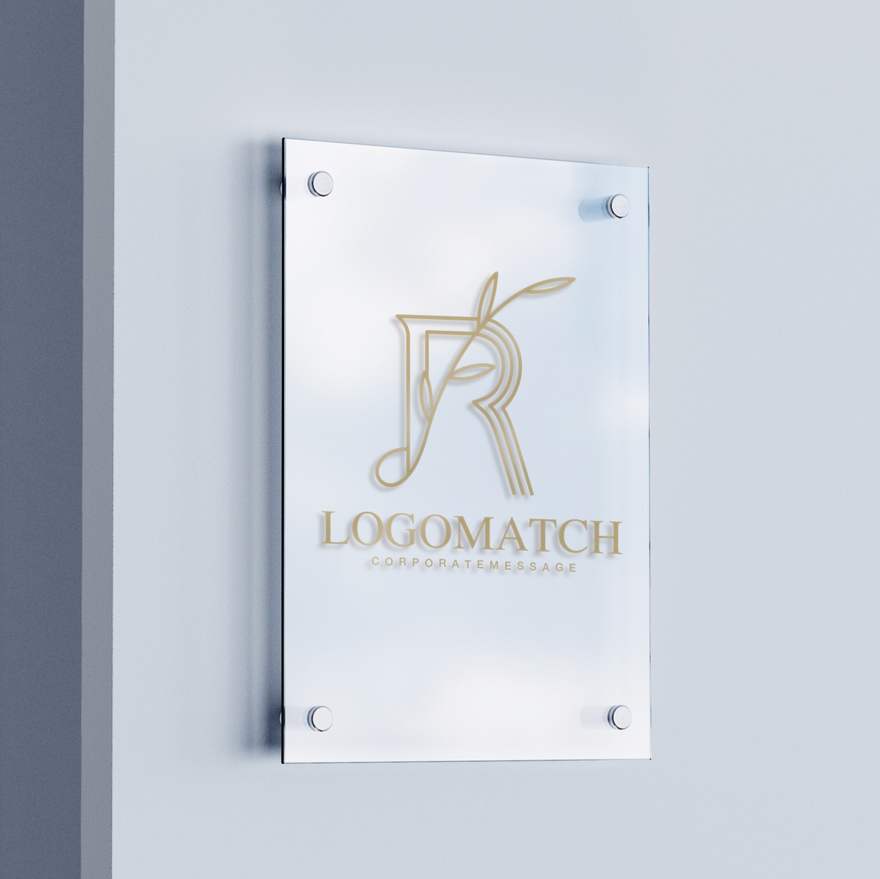 繊細で優美なRのロゴ