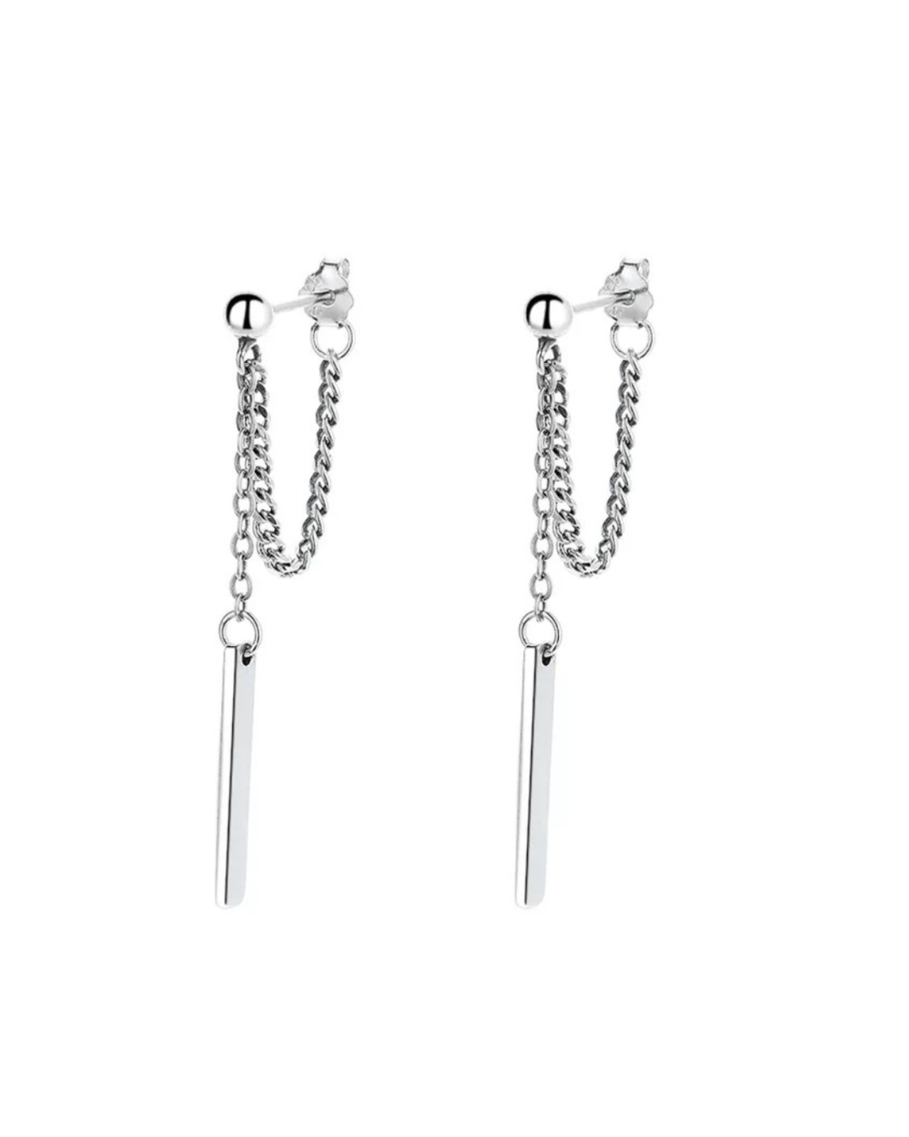 チェーンバーコンビピアス A0411 - 6