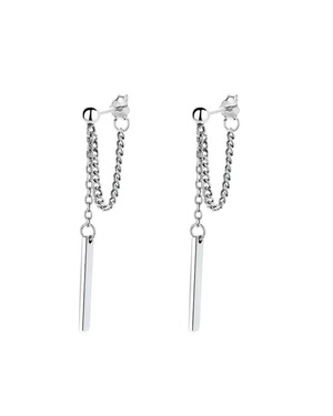 チェーンバーコンビピアス A0411