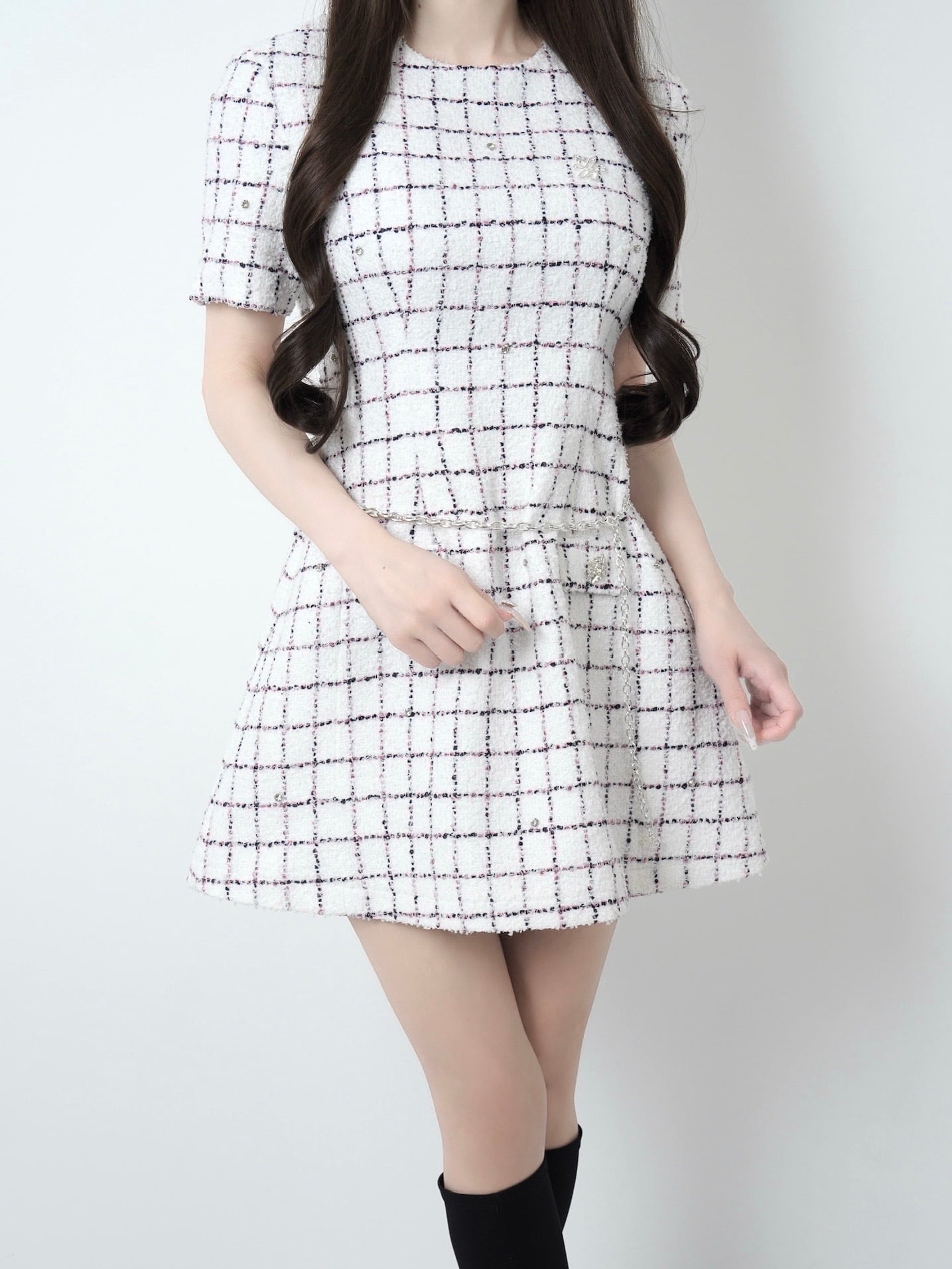 ルミニョン Lumignon tweed bijou lumi T グレー Darich - 新品 ルミニョン Lumignon LL heart bijou T ピンクの通販 by