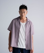 Flower back print shirt［HSS002］