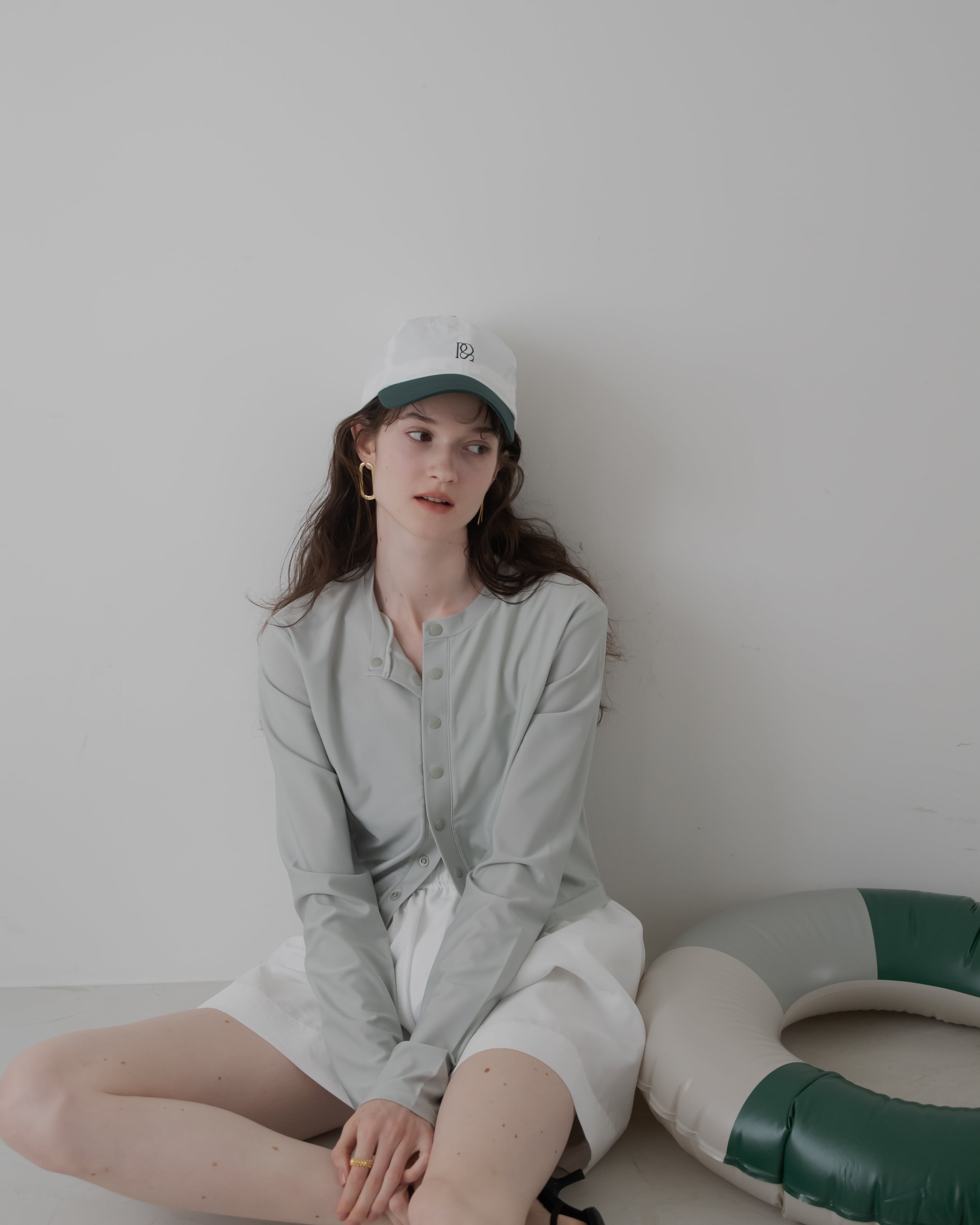 UV cardigan（ホワイト、ミントグリーン）【在庫調整】3〜5日営業日 | pois
