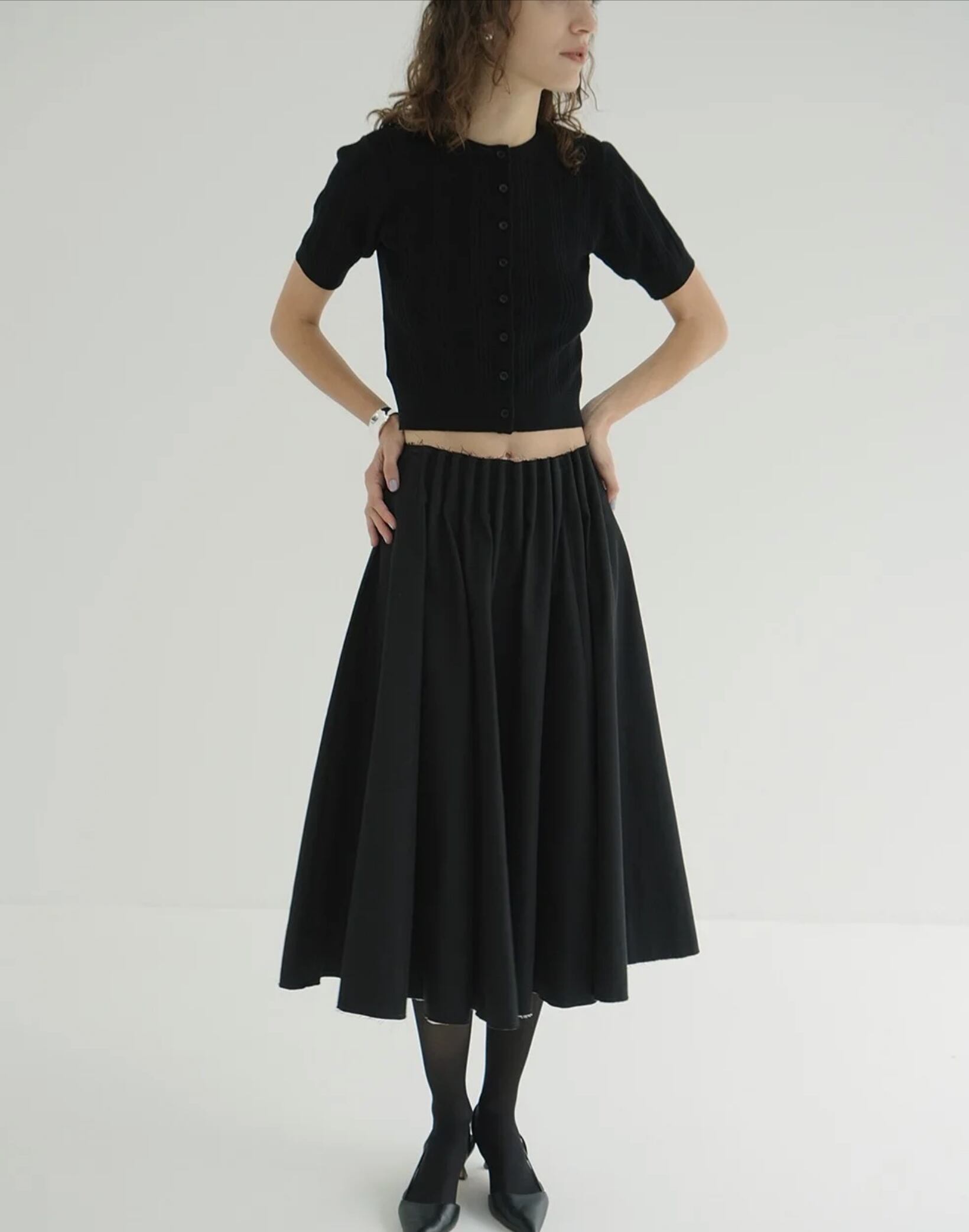 スカート CLANE TUCK DETAIL FLARE SKIRT CLANE TUCK DETAIL FLARE SKIRT | FLICKA ASHIYA
