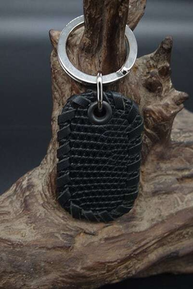 Dog tag key holder/Lizard /Mat Black   RizardHead