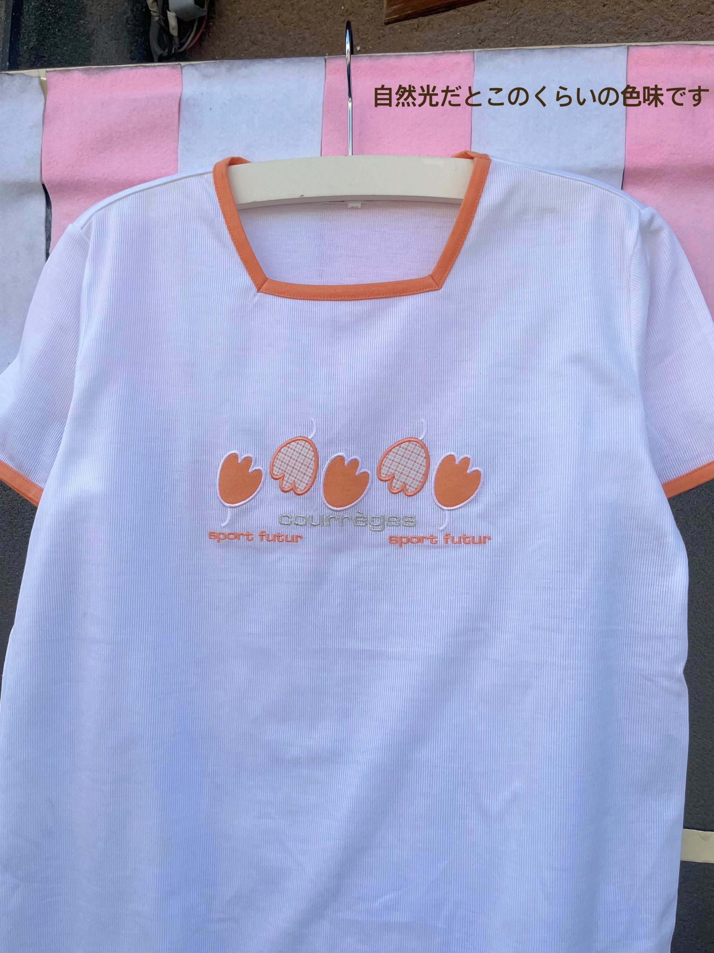 courrèges / tulip applique T-shirt