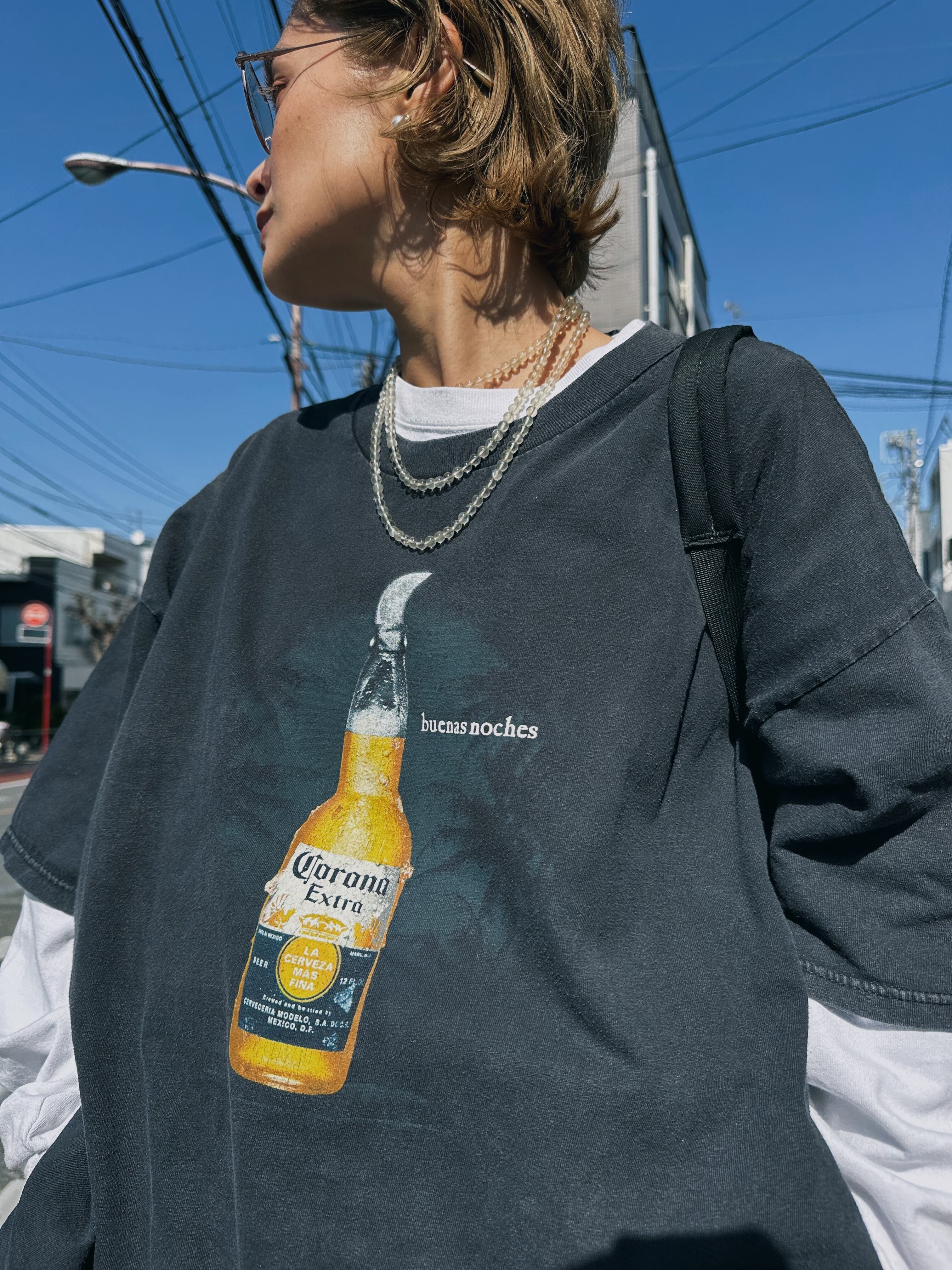 (CS1755)00‘s “Corona” printed T-shirt